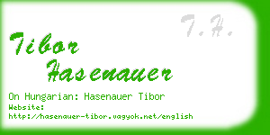 tibor hasenauer business card